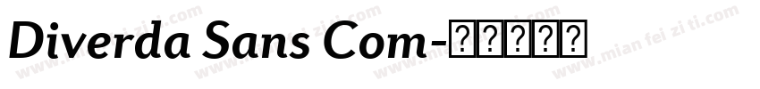 Diverda Sans Com字体转换